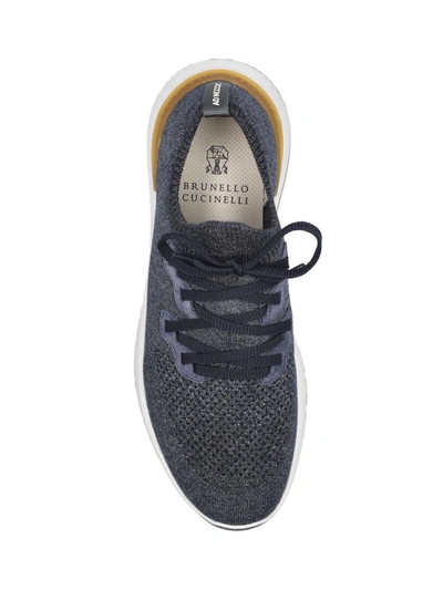Shop Brunello Cucinelli Sneakers In Dark Blue+1225+dark Sapphire