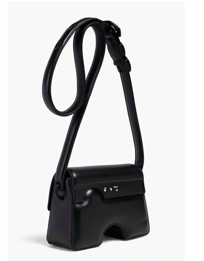 Shop Off-white Burrow Cut-out Printed Shoulder Bag In Black