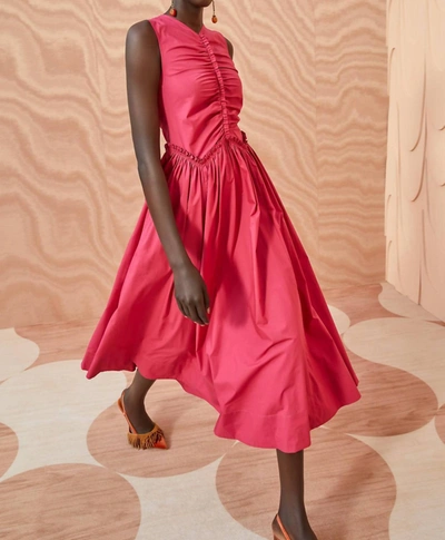 Shop Ulla Johnson Mimi Dress In Rosebud Pink In Multi