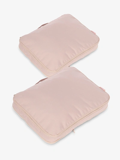 Shop Calpak Large Compression Packing Cubes In Pink Sand