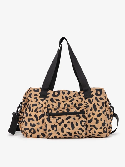 Shop Calpak Compakt Duffel Bag In Cheetah