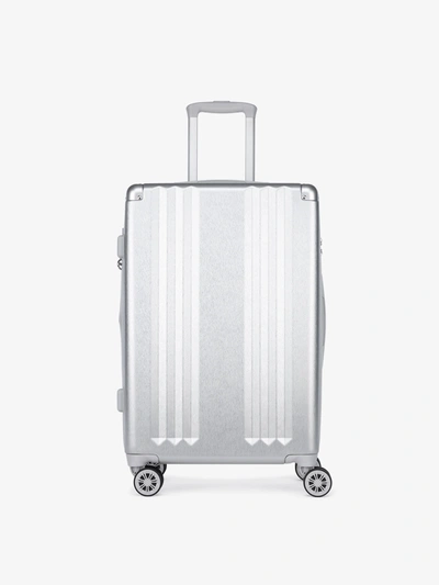 Shop Calpak Ambeur Medium Luggage In Silver | 24"