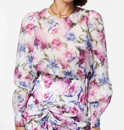Shop Cami Nyc Viv Top In Clematis Print In Multi