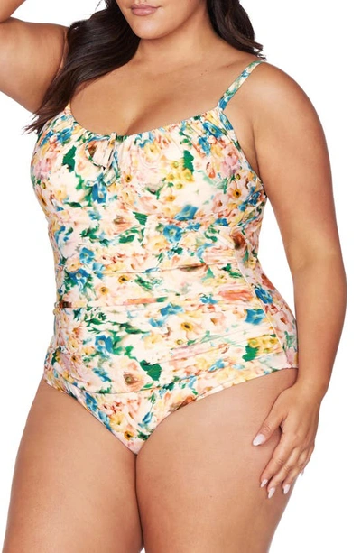 Shop Artesands Odette Degas C-, D- & Dd-cup One-piece Swimsuit In Multi