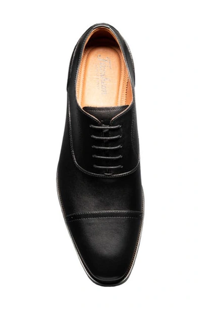 Florsheim Alanzo Leather Cap Toe Derby In Black