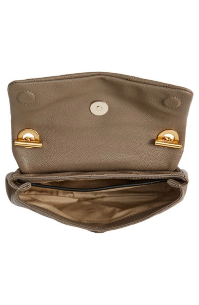 Rebecca Minkoff Edie Quilted Leather Crossbody Bag In Deep Taupe