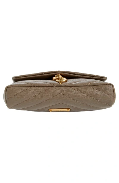 Rebecca Minkoff Edie Quilted Leather Crossbody Bag In Deep Taupe