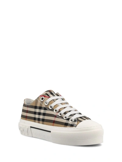 Shop Burberry Sneakers In Beige