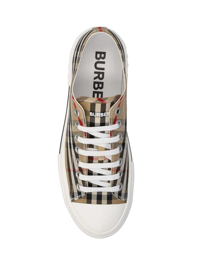 Shop Burberry Sneakers In Beige