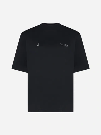 Shop Attico Killie Cotton Oversized T-shirt In Black