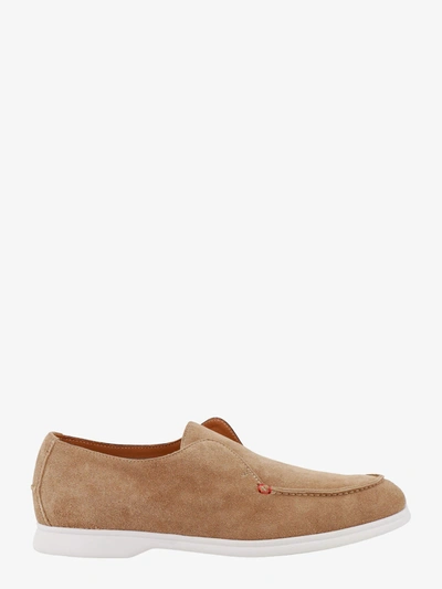 Shop Kiton Ciro Paone Loafer In Beige