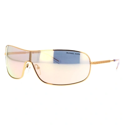 Shop Michael Kors Sunglasses In Rosé Gold