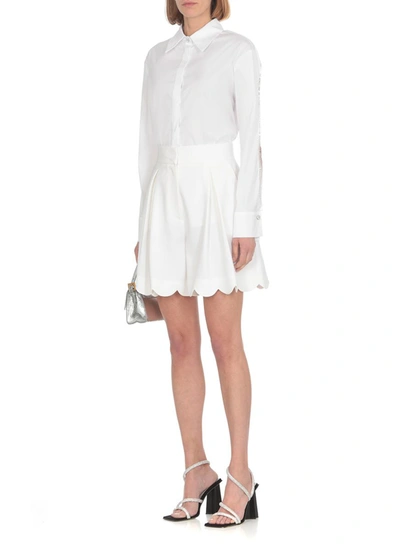 Genny White Regular Solid Shirt In White