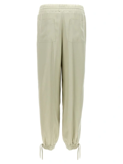 Shop Jil Sander Smooth Joggers In Green