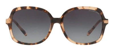 Shop Michael Kors Mk 2024 316213 Square Sunglasses In Grey