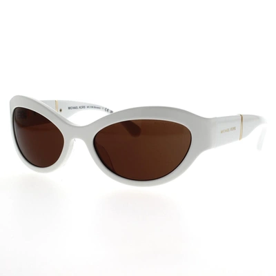 Shop Michael Kors Sunglasses In White