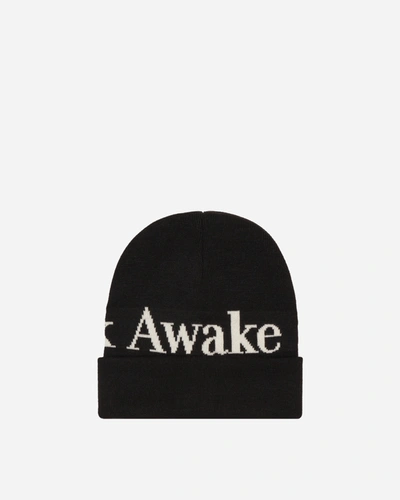 Shop Awake Ny Serif Logo Beanie In Black