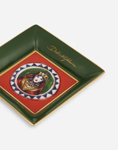 Dolce & Gabbana Porcellana Stampata In Multicolor