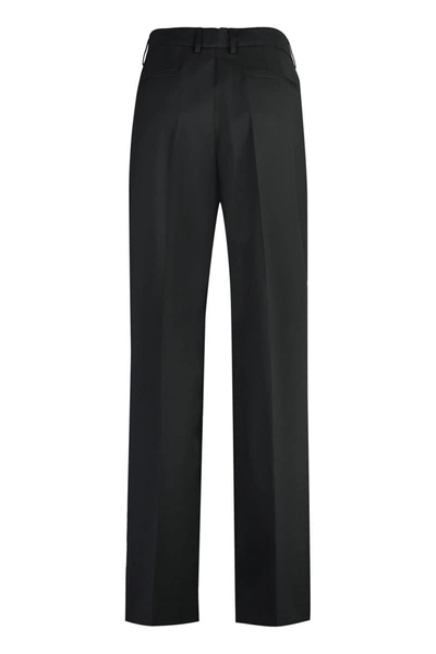 Shop Pt01 Ambra Wool Blend Trousers In Black
