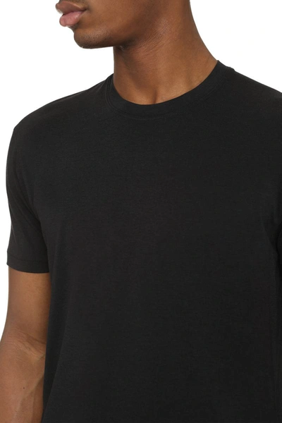 Shop Tom Ford Cotton Crew-neck T-shirt In Black