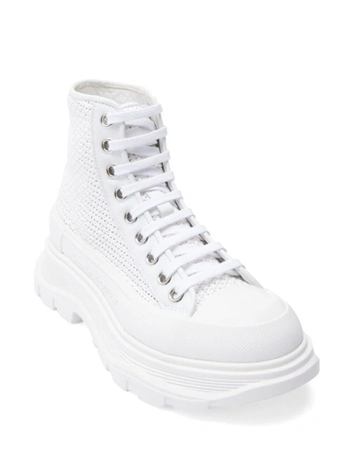 Shop Alexander Mcqueen Flat Shoes In White