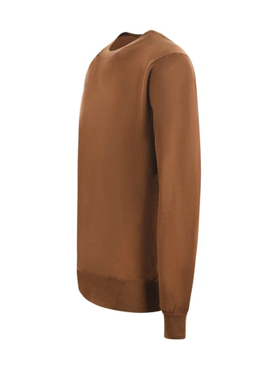 Shop Pt01 Sweaters Camel In Cammello