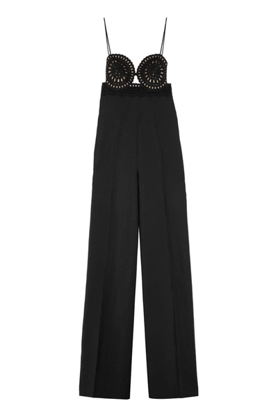 Shop Stella Mccartney Wide-leg Pants Jumpsuit In Black