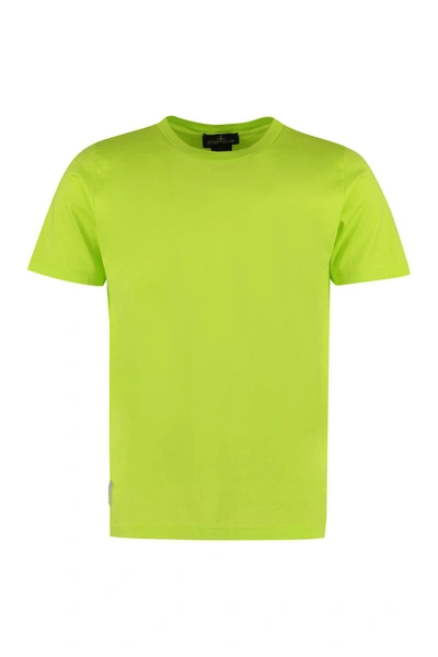 Shop Stone Island Shadow Project Cotton Crew-neck T-shirt In Green