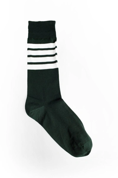Shop Thom Browne Socks In Green