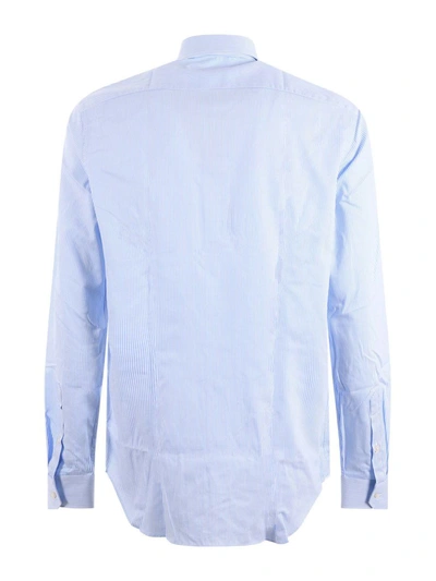 Xacus Button Down-collar Organic Cotton Shirt In Bianco