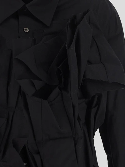 Shop Comme Des Garçons Abstract Panel Shirt Mini Dress In Black