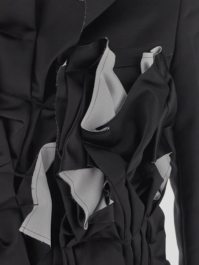 Shop Comme Des Garçons Abstract Inserts Blazer In Black