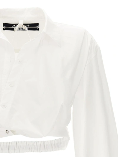 Shop Jacquemus 'bahia Courte' Shirt In White
