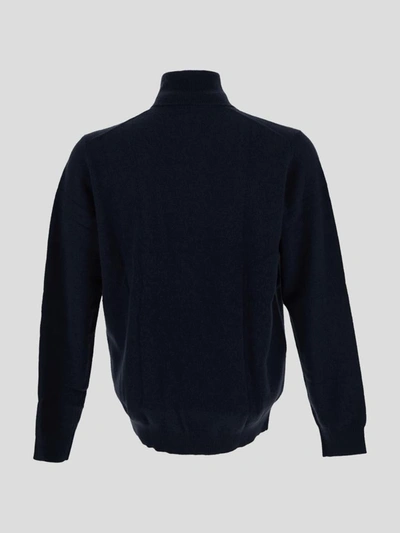 Shop Laneus Sweaters In Bluedenim