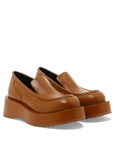 Shop Paloma Barceló "gael" Loafers In Beige