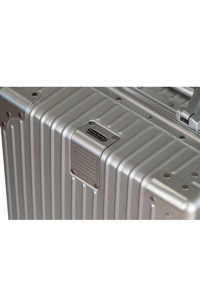Champs Aluminum Hardside Spinner Suitcase In Silver
