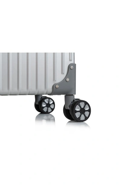 Champs Aluminum Hardside Spinner Suitcase In Silver
