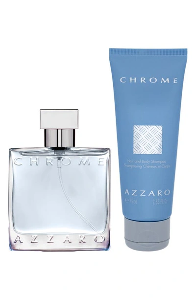 Azzaro Chrome Eau De Toilette Set In White | ModeSens