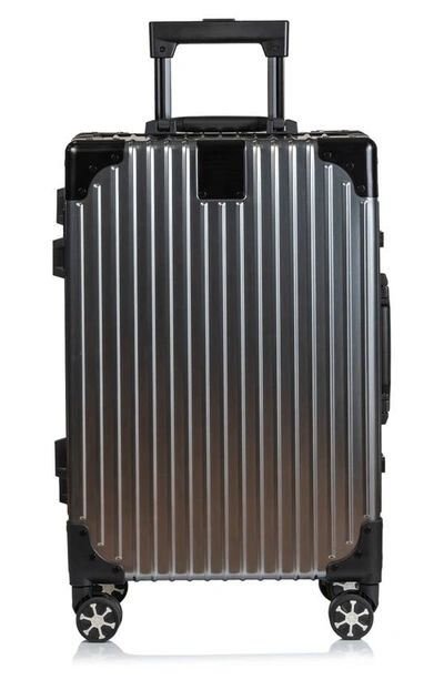 Champs Aluminum Hardside Spinner Suitcase In Grey