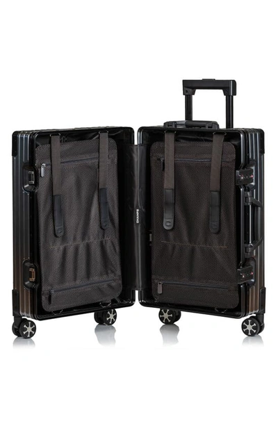 Champs Aluminum Hardside Spinner Suitcase In Grey