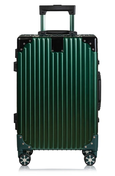 Champs Aluminum Hardside Spinner Suitcase In Green