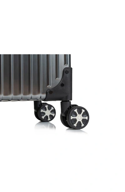 Champs Aluminum Hardside Spinner Suitcase In Grey
