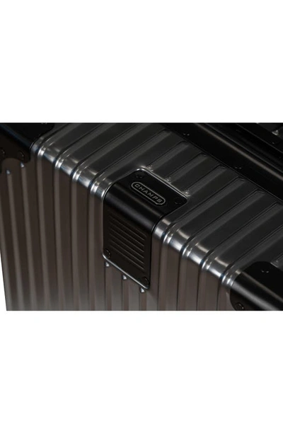 Champs Aluminum Hardside Spinner Suitcase In Grey