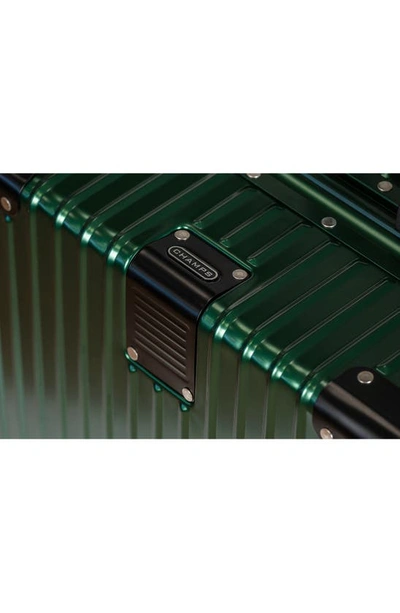 Champs Aluminum Hardside Spinner Suitcase In Green