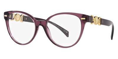 Shop Versace Women's 55 Mm Opticals In Purple