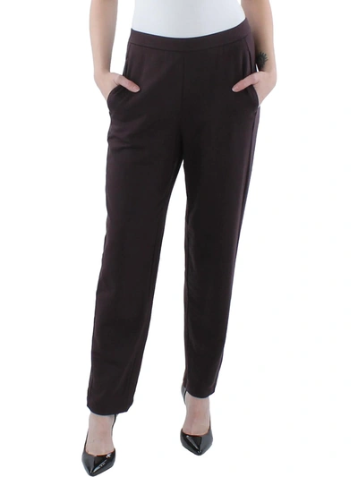 Shop Eileen Fisher Womens Slouch Pull On Ankle Pants In Black