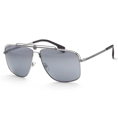 Shop Versace Men's Fashion 61mm Sunglasses In Blue
