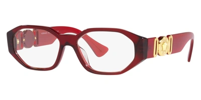 Shop Versace Women's 56 Mm Opticals In Red
