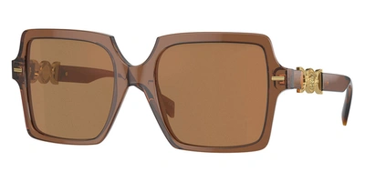 Shop Versace Women's 55 Mm Sunglasses In Brown