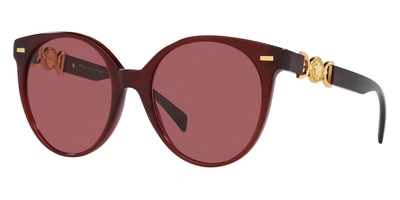 Shop Versace Women's 55mm Sunglasses In Red